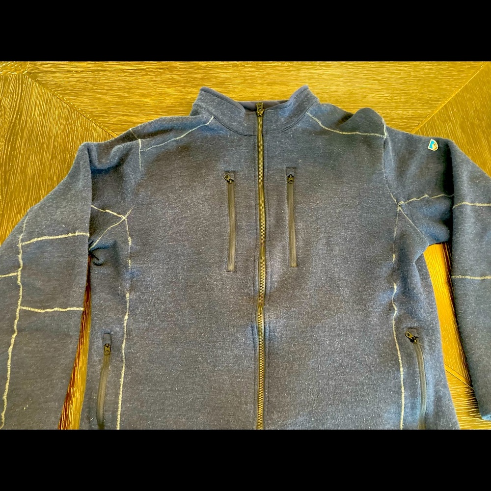 Kuhl full zip men’s jacket.  Navy Blue. Large